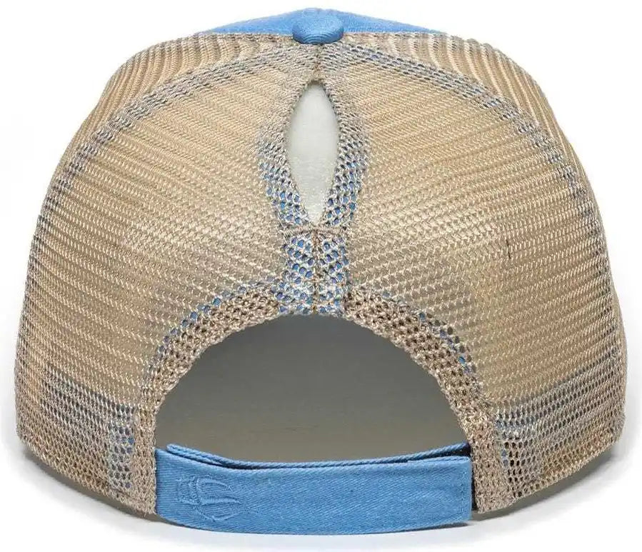 Oc Sports Pny100m Ponytail Mesh Back Cap Sky Blue/ Tea Blue Ivory / 6 7/8’’ 7 1/2’’