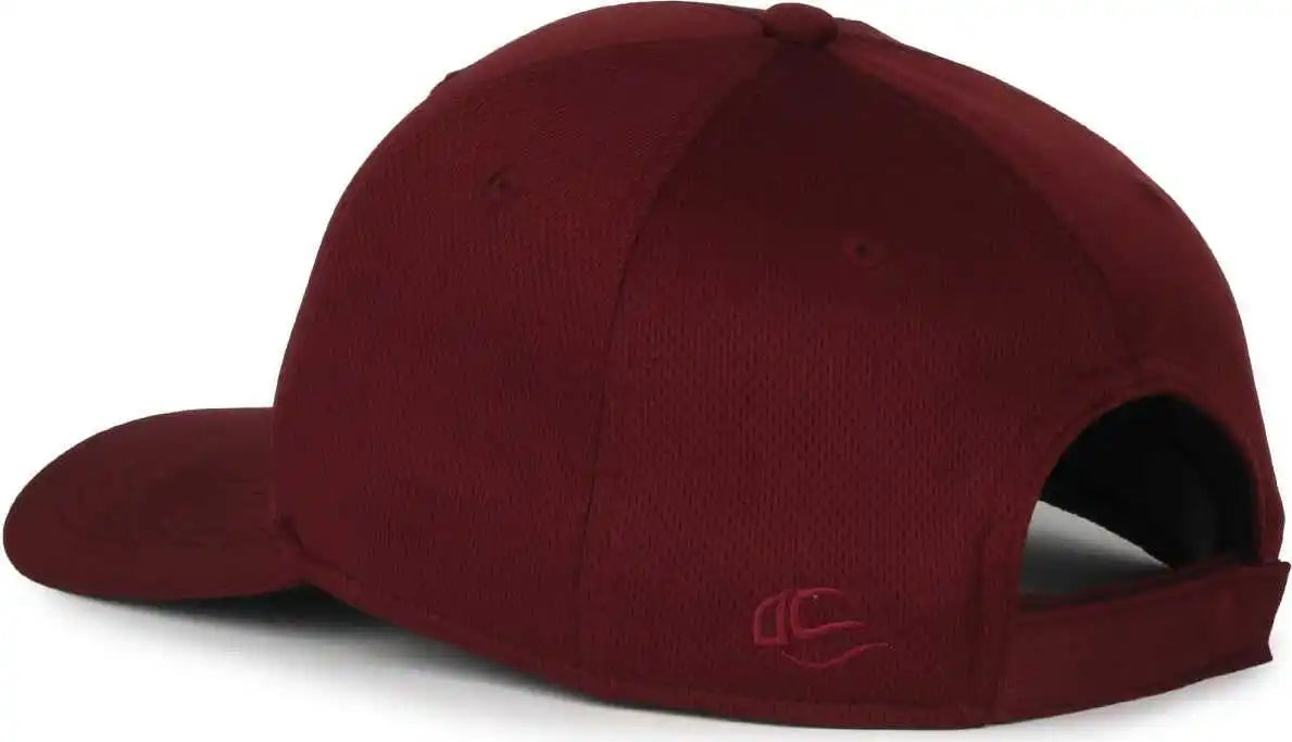 Oc Sports Ptm-850 Polyester Crown Cap - Maroon
