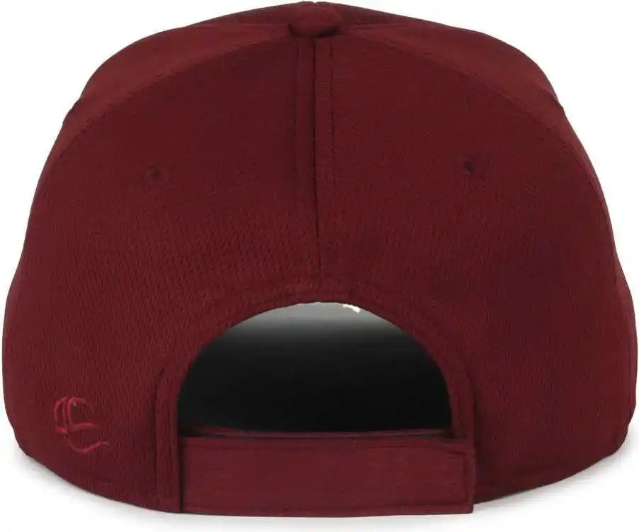 Oc Sports Ptm-850 Polyester Crown Cap - Maroon