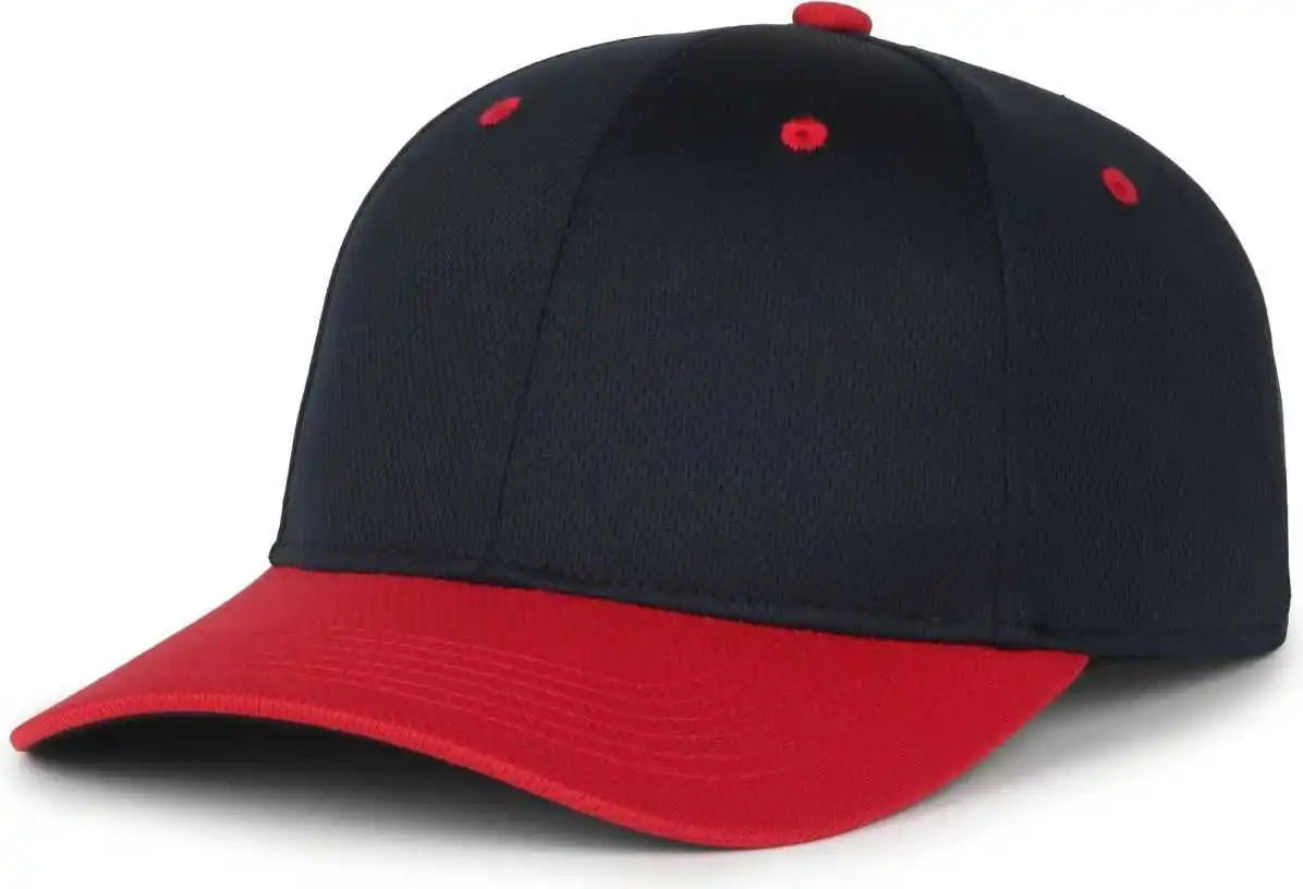 Oc Sports Ptm-850 Polyester Crown Cap - Navy Red