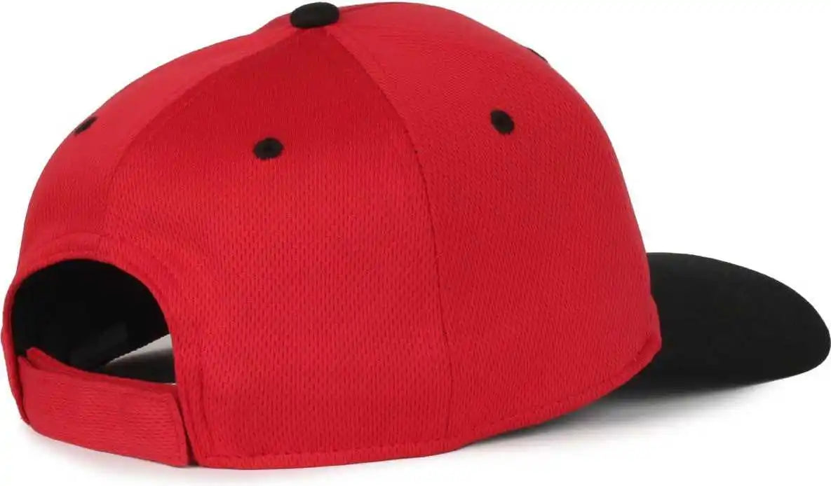 Oc Sports Ptm-850 Polyester Crown Cap - Red Black
