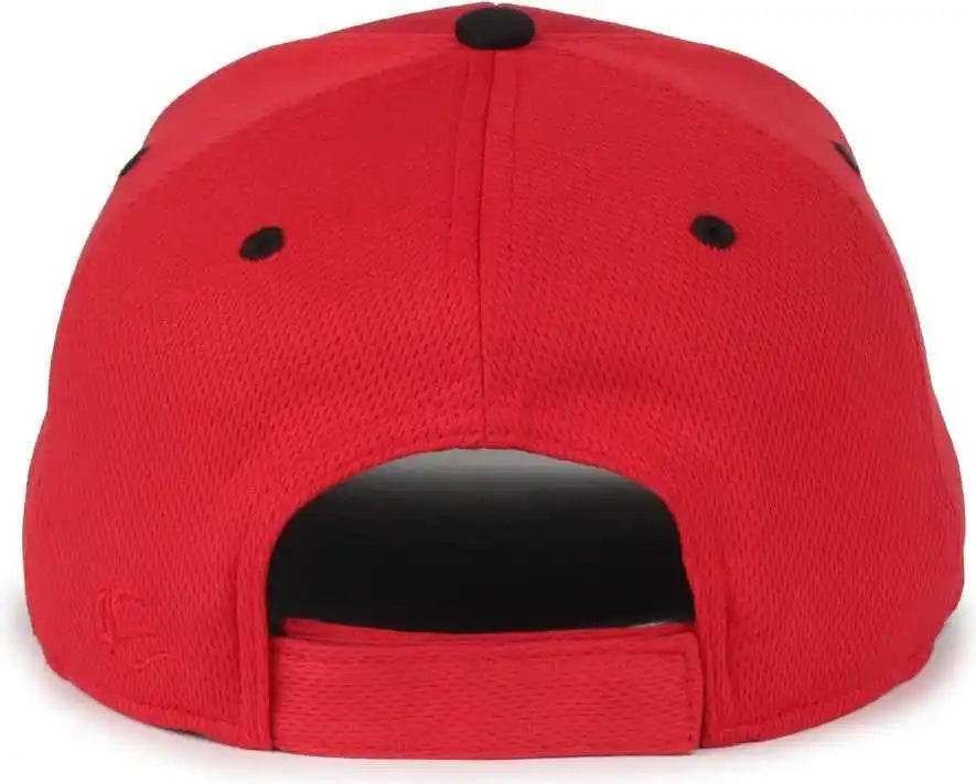 Oc Sports Ptm-850 Polyester Crown Cap - Red Black
