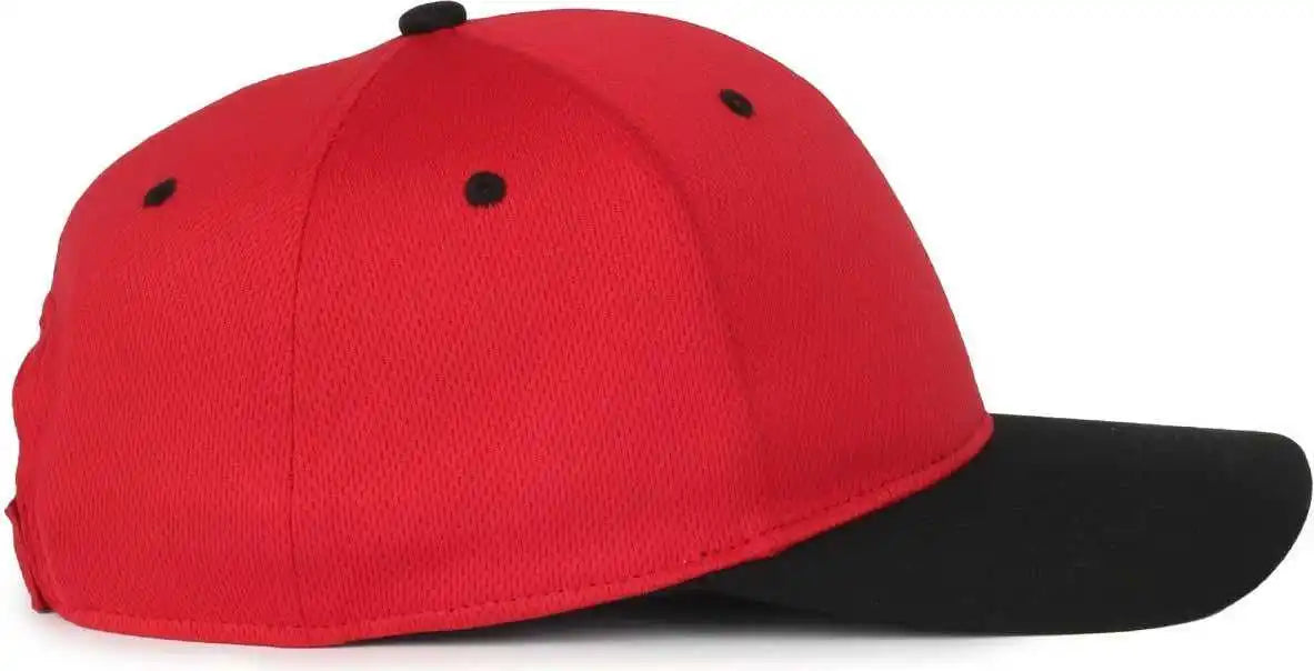 Oc Sports Ptm-850 Polyester Crown Cap - Red Black