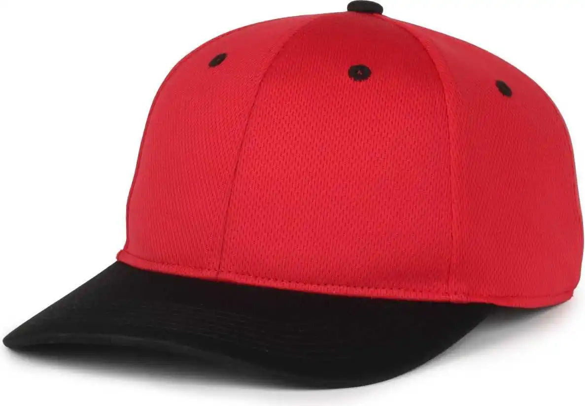 Oc Sports Ptm-850 Polyester Crown Cap - Red Black