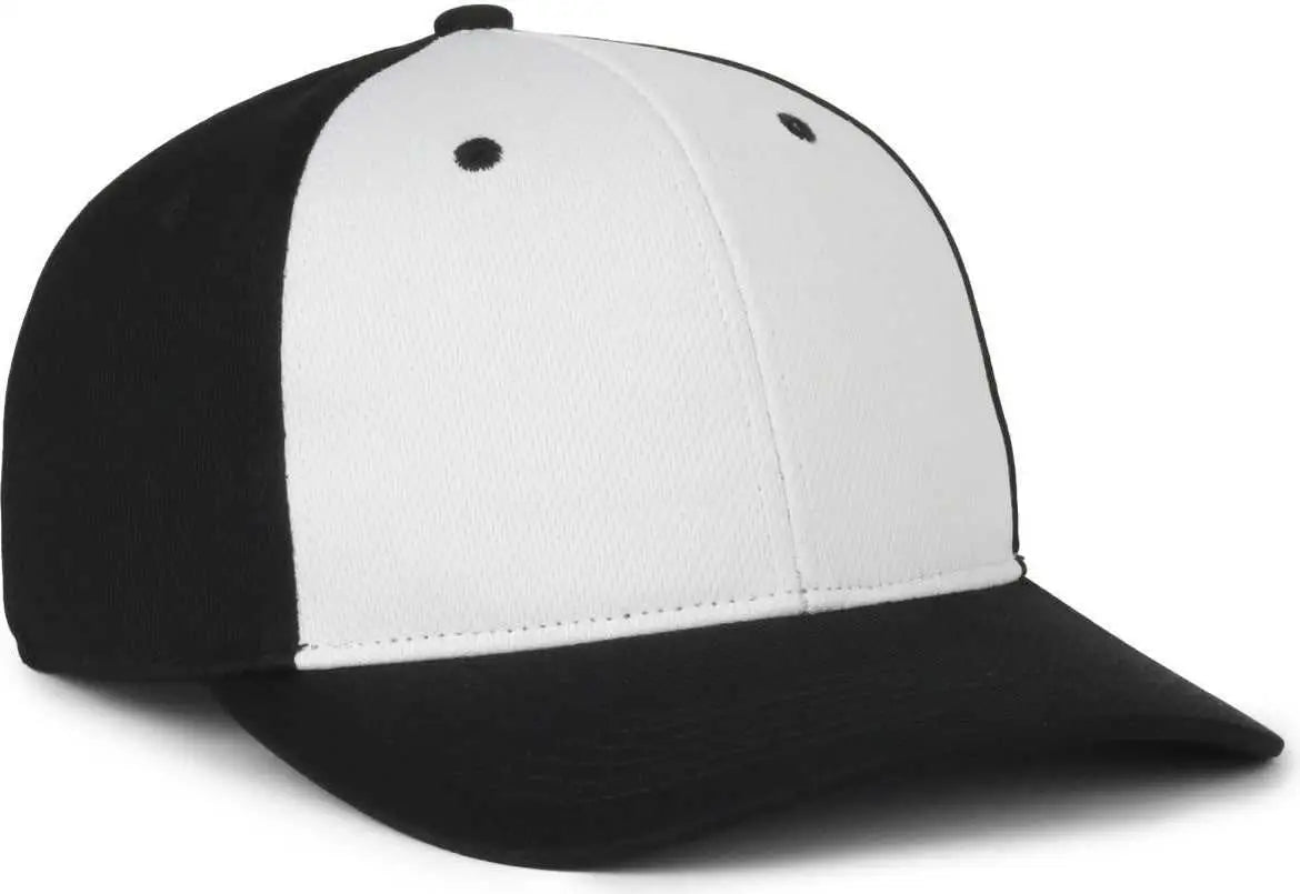 Oc Sports Ptm-850 Polyester Crown Cap - White Black - Youth