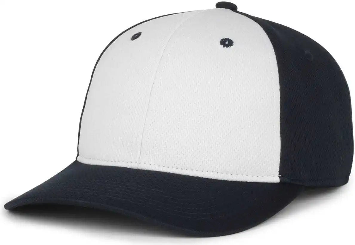 Oc Sports Ptm-850 Polyester Crown Cap - White Navy