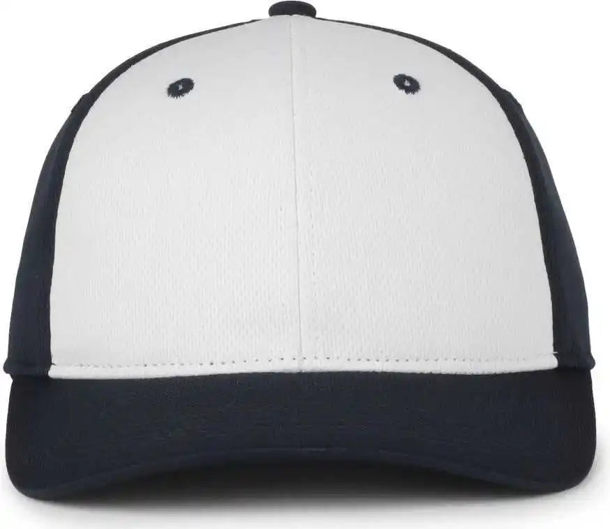 Oc Sports Ptm-850 Polyester Crown Cap - White Navy