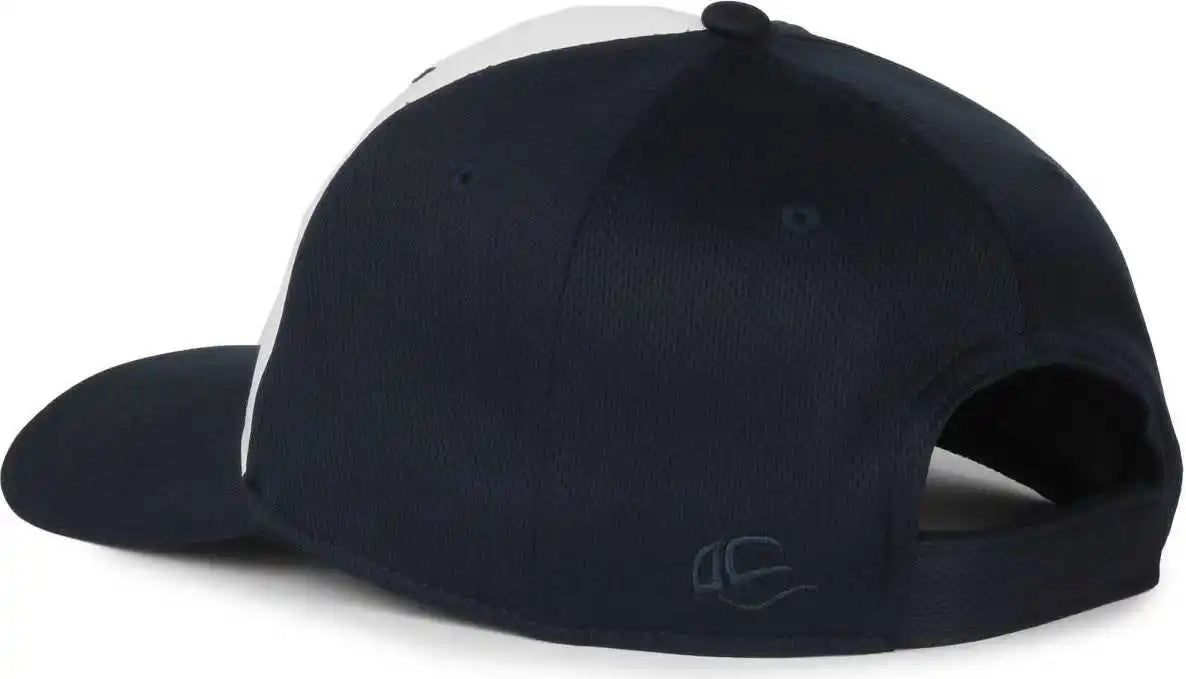 Oc Sports Ptm-850 Polyester Crown Cap - White Navy