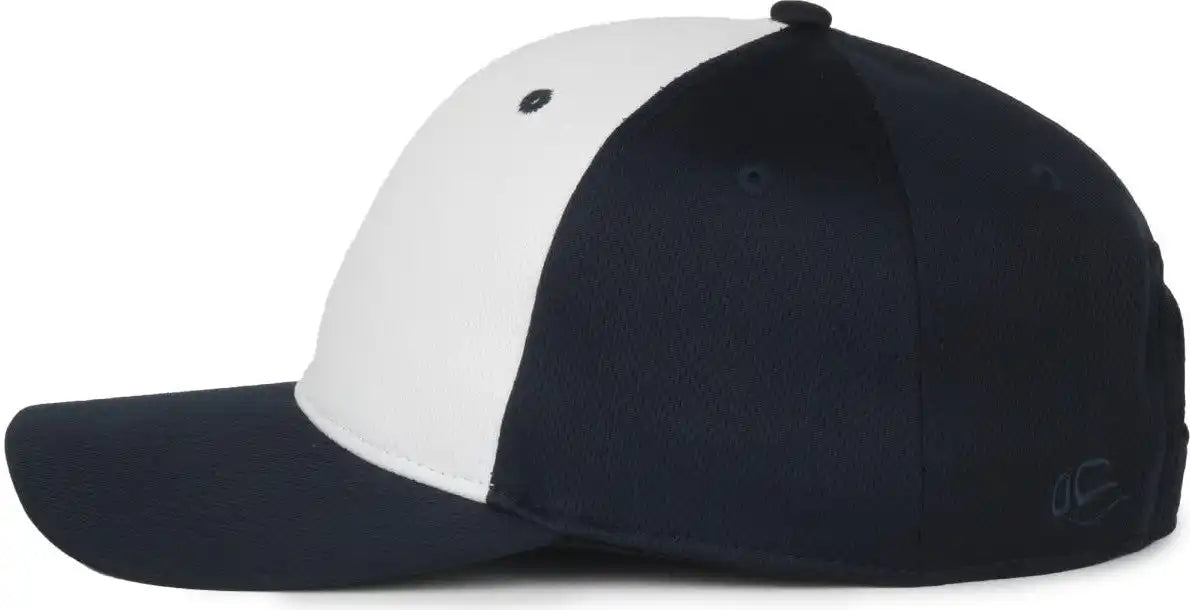 Oc Sports Ptm-850 Polyester Crown Cap - White Navy