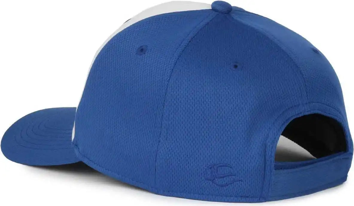 Oc Sports Ptm-850 Polyester Crown Cap - White Royal
