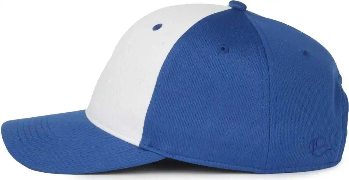 Oc Sports Ptm-850 Polyester Crown Cap - White Royal