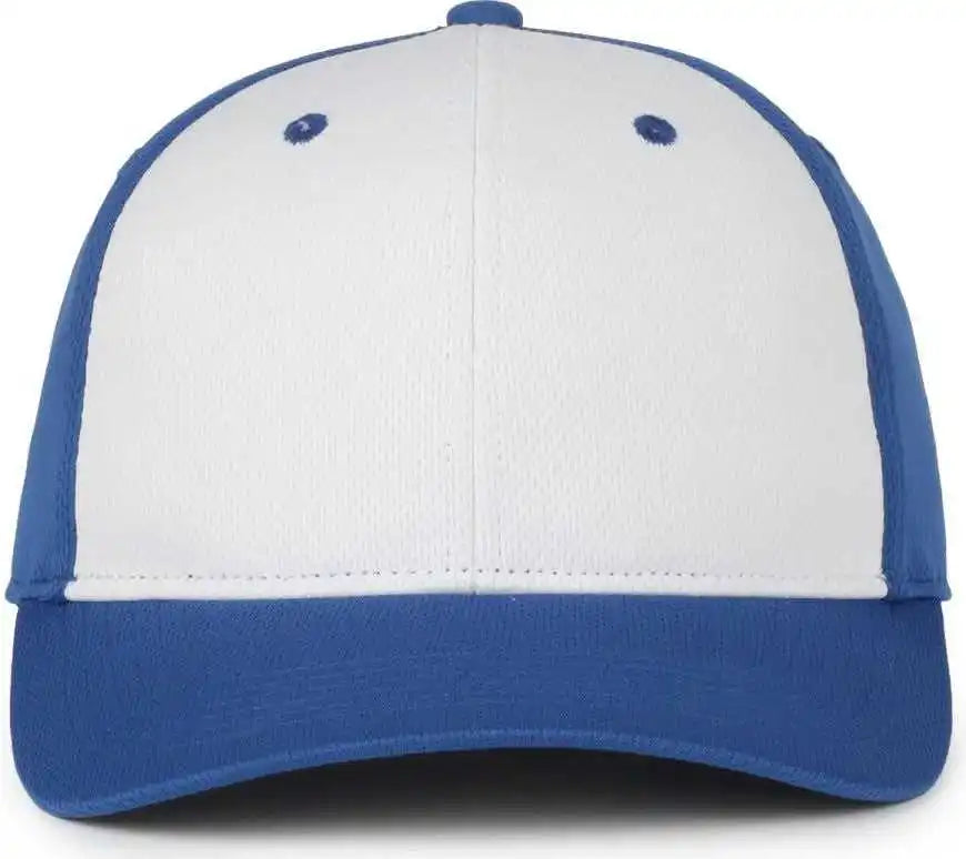 Oc Sports Ptm-850 Polyester Crown Cap - White Royal