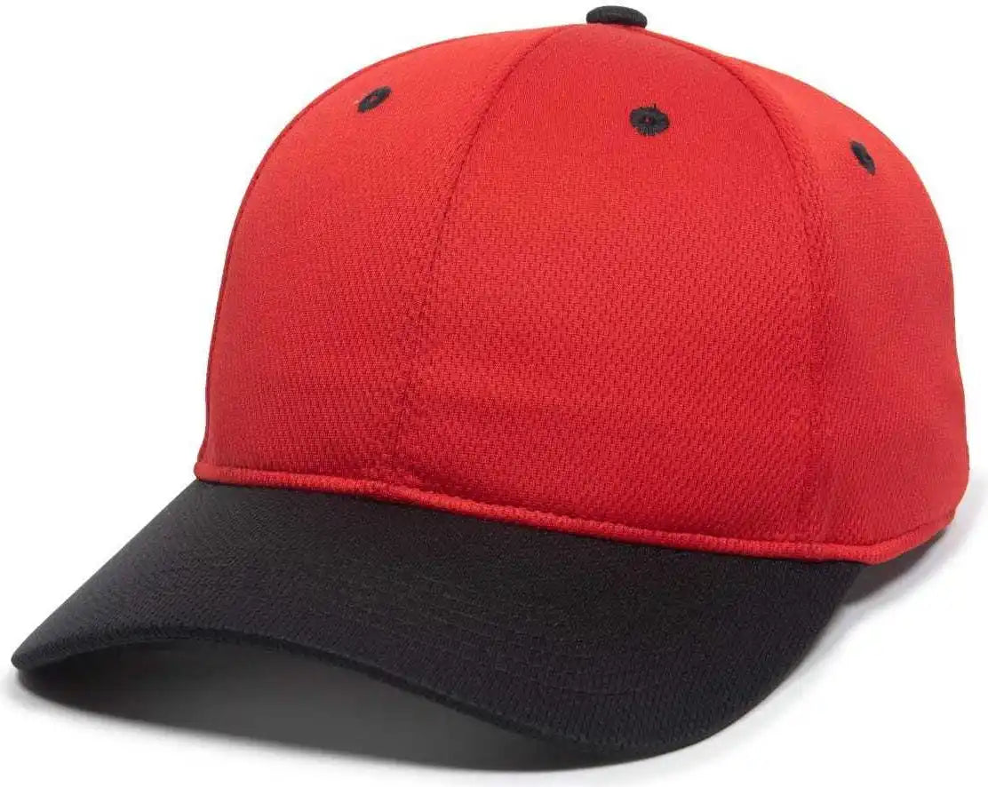 Oc Sports Ptm50 Protech Mesh Cap - Red Black