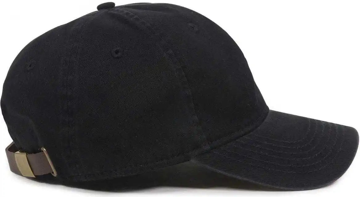 Oc Sports Pwt-100lth Adjustable Cap - Black - 6 7/8’’ - 7 1/2’’