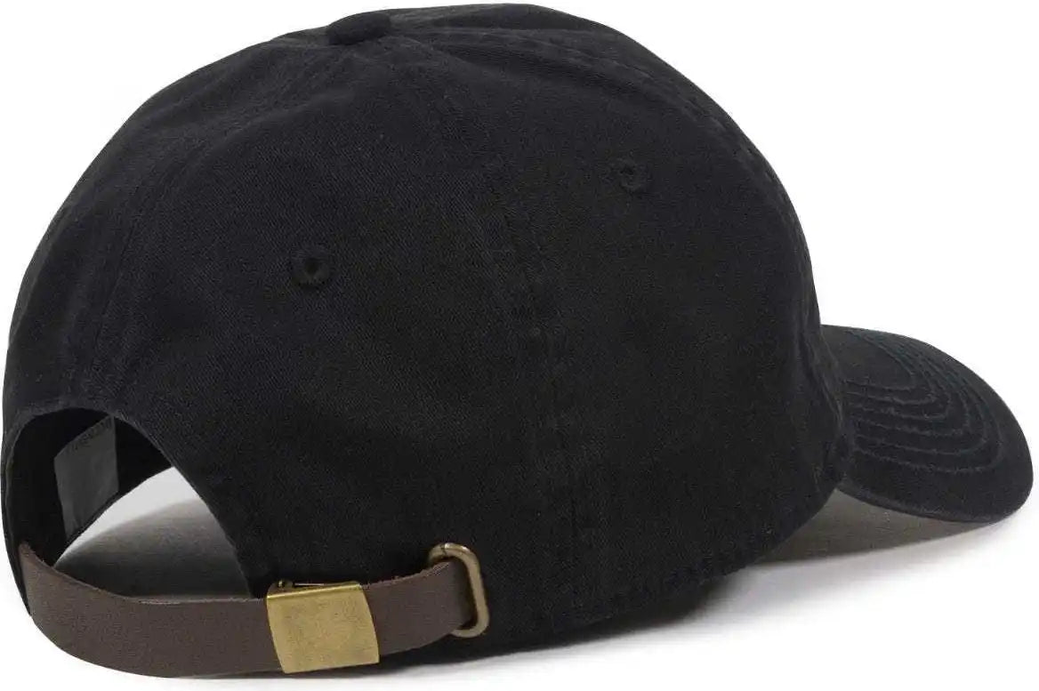 Oc Sports Pwt-100lth Adjustable Cap - Black - 6 7/8’’ - 7 1/2’’