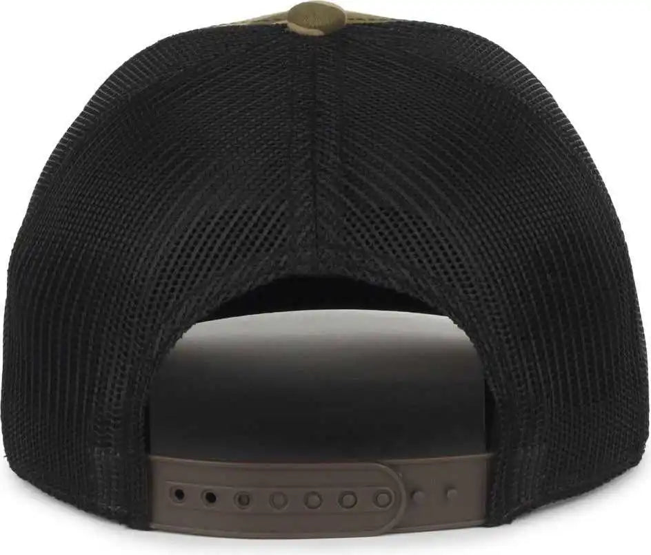 Oc Sports Ram16 Ram Cotton Twill Pro Crown Ca - Brown Generic Woodland Camo Black - Multi-colored / 6 7/8’’ - 7 1/2’’