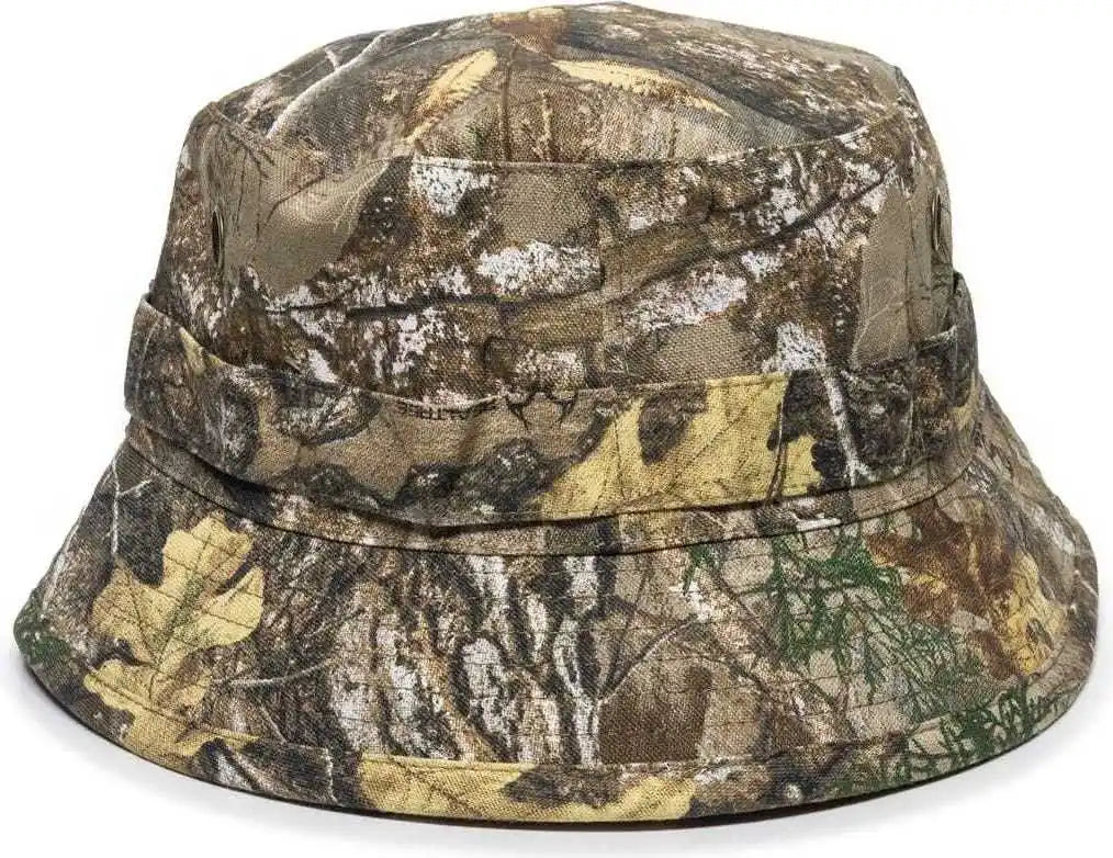 Oc Sports Rbh-100 Reversable Bucket Hat - Realtree Edge Blaze - one Size Fits Most