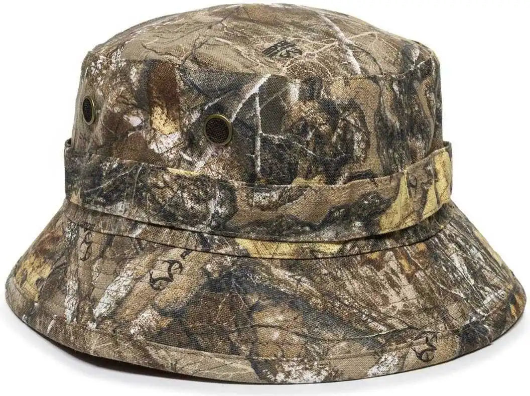 Oc Sports Rbh-100 Reversable Bucket Hat - Realtree Edge Blaze - one Size Fits Most