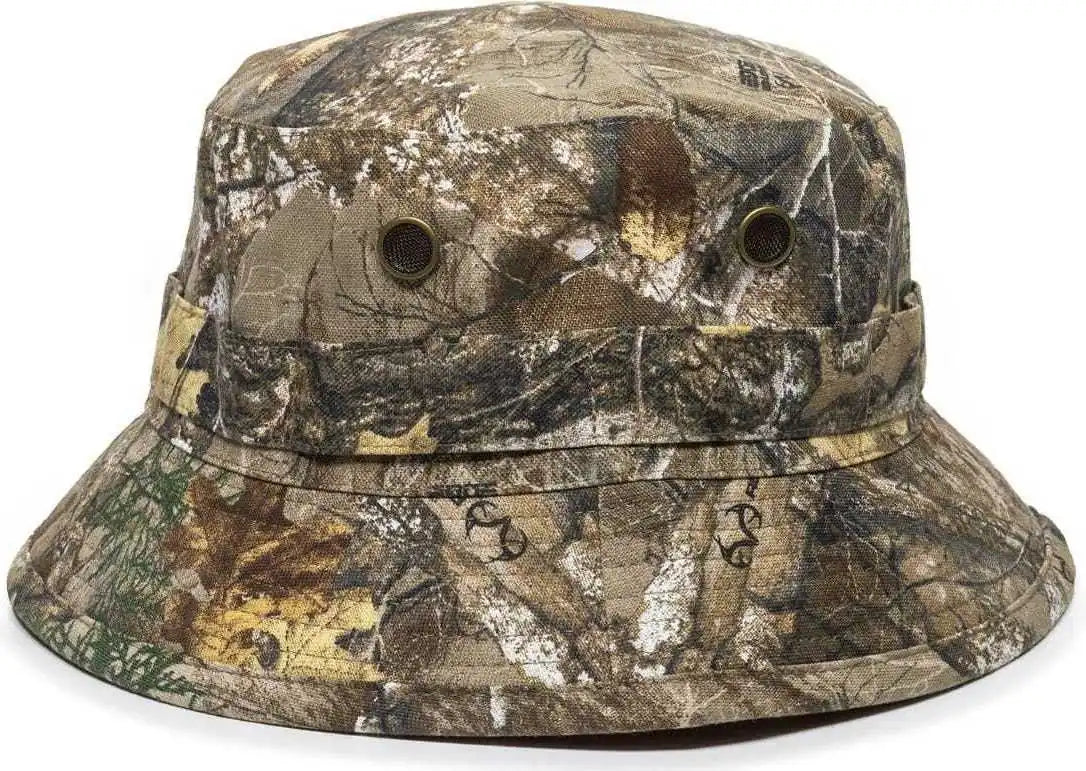 Oc Sports Rbh-100 Reversable Bucket Hat - Realtree Edge Blaze - one Size Fits Most