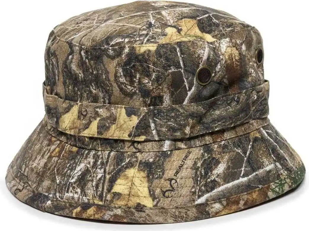 Oc Sports Rbh-100 Reversable Bucket Hat - Realtree Edge Blaze - one Size Fits Most