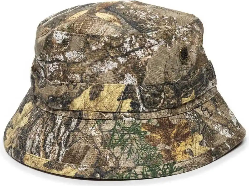 Oc Sports Rbh-100 Reversable Bucket Hat - Realtree Edge Blaze - one Size Fits Most