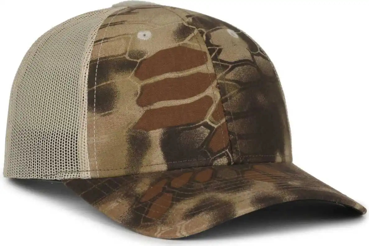 Oc Sports Rc-002c Loop Patch Cap - Kryptek Highlander Beige - Khaki / 6 7/8’’ - 7 1/2’’