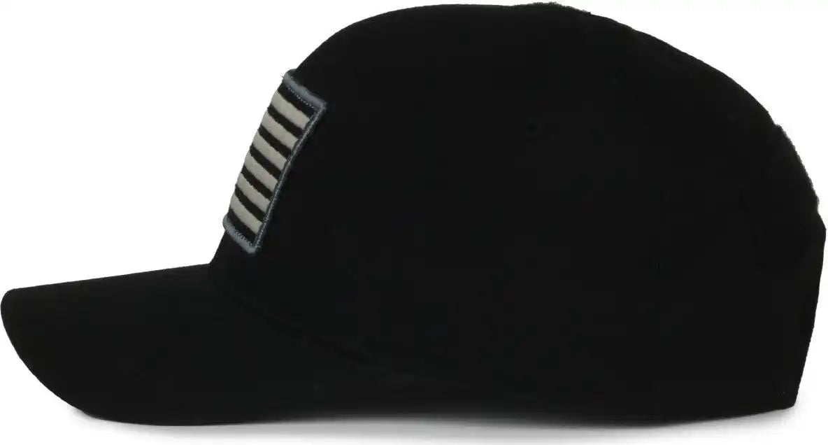 Oc Sports Rca-01 Fleece Lined Crown Cap - Black - 6 7/8’’ - 7 1/2’’