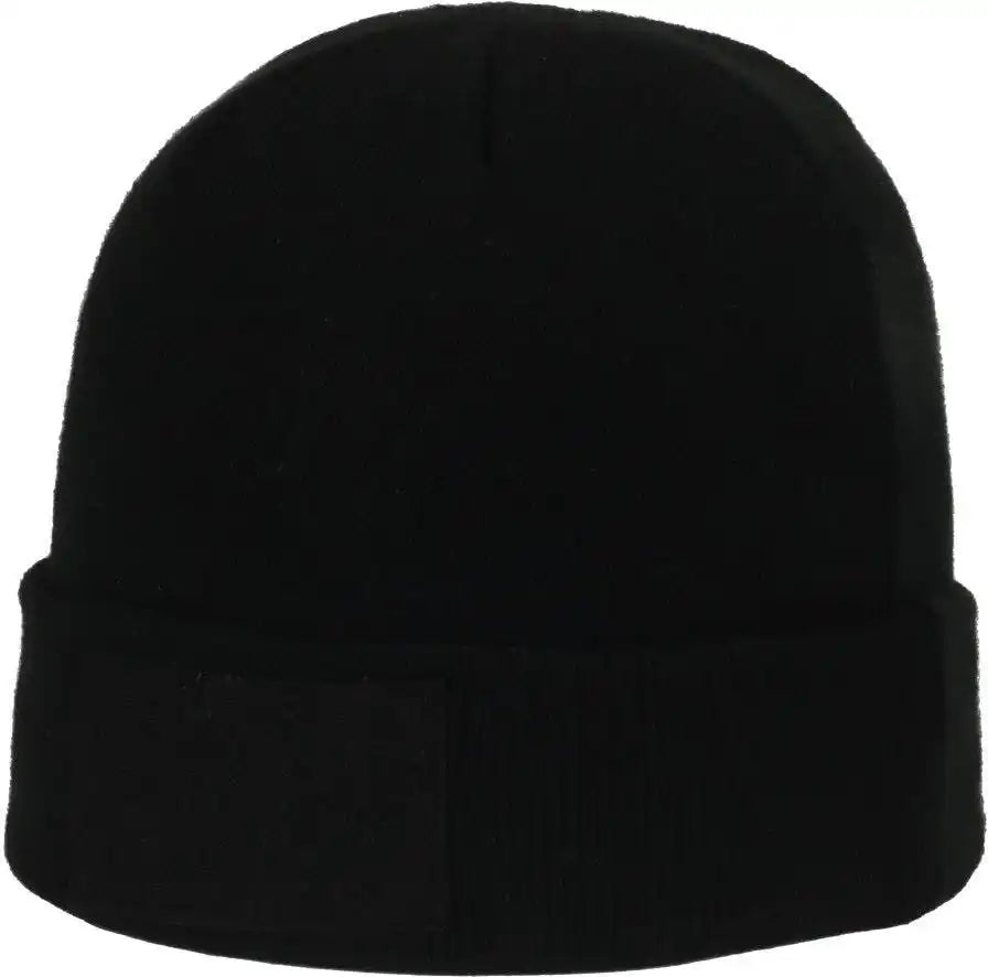 Oc Sports Rcb-01w Loop Patch Beanie with Cuff - Black - one Size Fits Most
