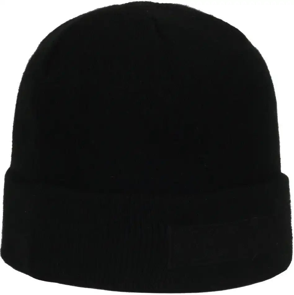 Oc Sports Rcb-01w Loop Patch Beanie with Cuff - Black - one Size Fits Most