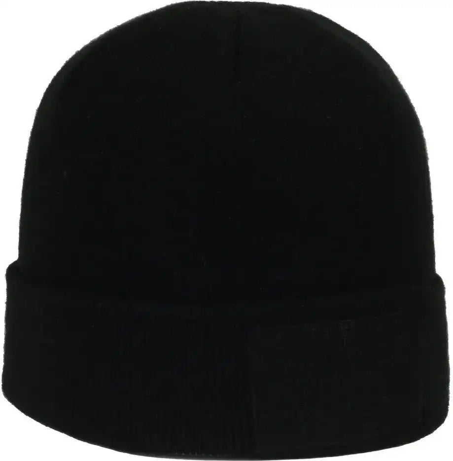 Oc Sports Rcb-01w Loop Patch Beanie with Cuff - Black - one Size Fits Most