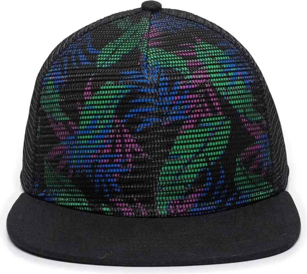 Oc Sports Redl108 Mesh Overlay Cap - Tropical Black - 6 7/8’’ - 7 1/2’’