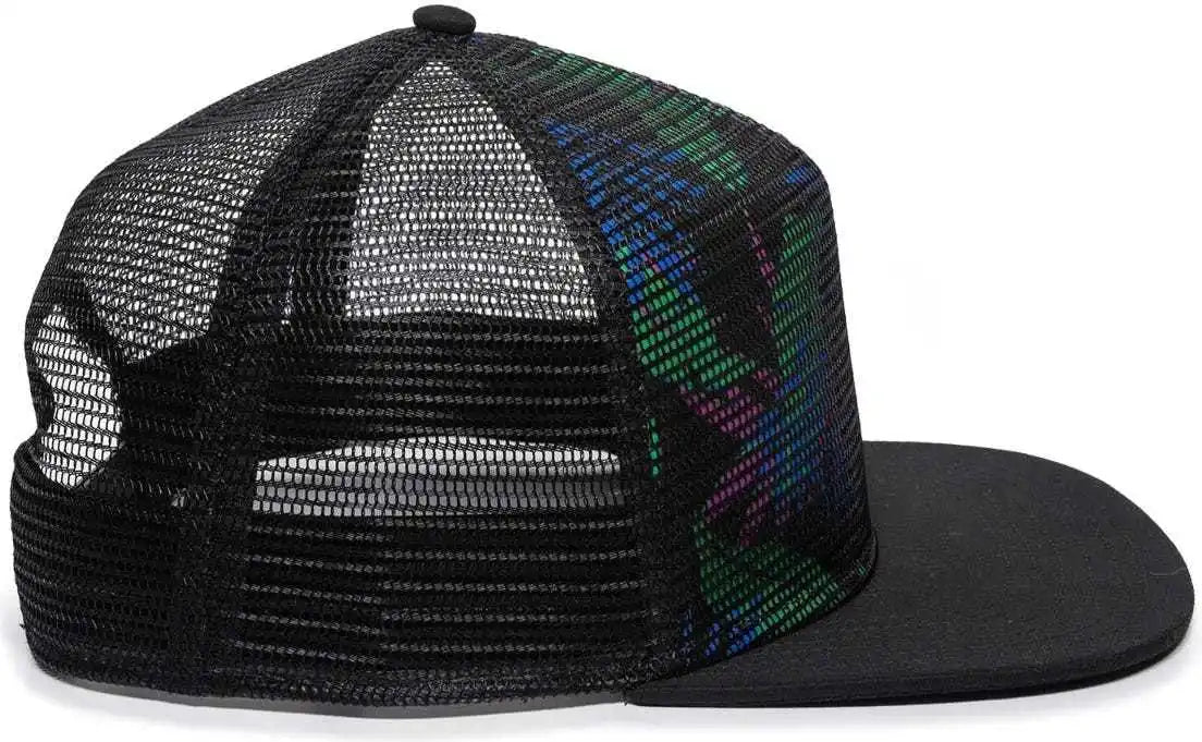 Oc Sports Redl108 Mesh Overlay Cap - Tropical Black - 6 7/8’’ - 7 1/2’’