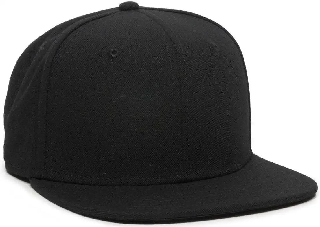 Oc Sports Redlbl101 Adjustable Flat Bill Heathered Cap - Black - 6 7/8’’ - 7 1/2’’