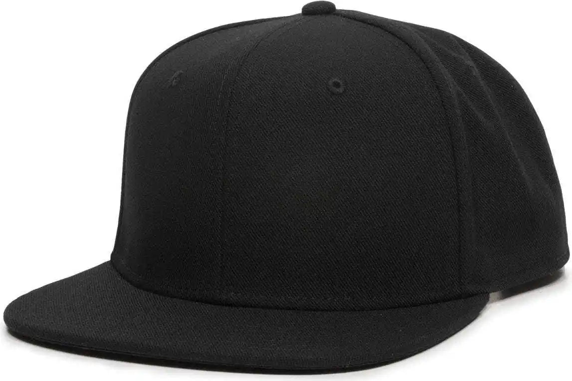 Oc Sports Redlbl101 Adjustable Flat Bill Heathered Cap - Black - 6 7/8’’ - 7 1/2’’