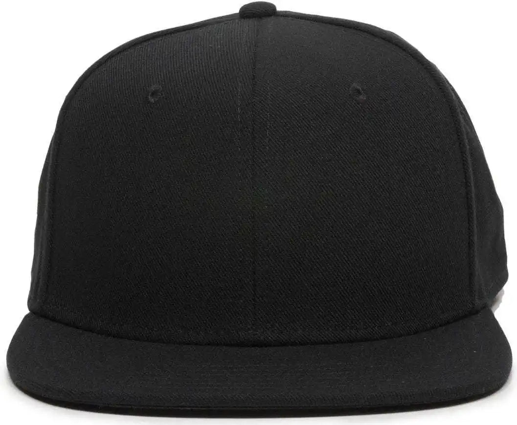 Oc Sports Redlbl101 Adjustable Flat Bill Heathered Cap - Black - 6 7/8’’ - 7 1/2’’