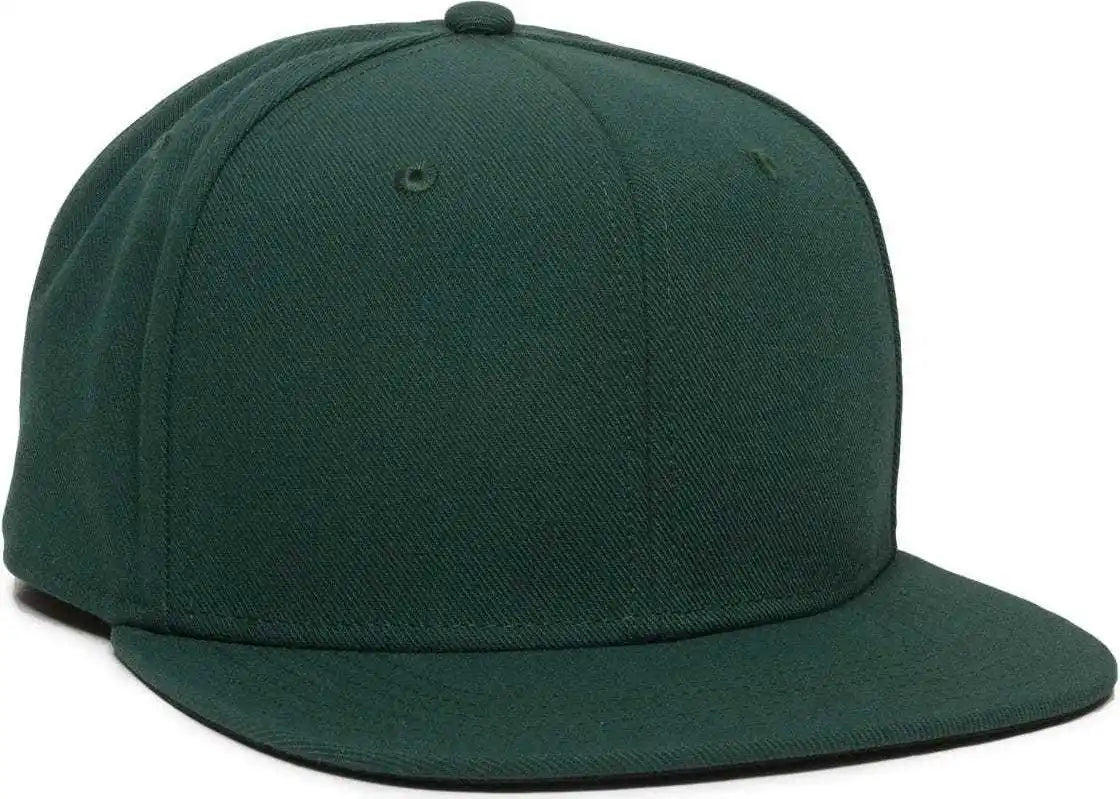 Oc Sports Redlbl101 Adjustable Flat Bill Heathered Cap - Green - 6 7/8’’ - 7 1/2’’