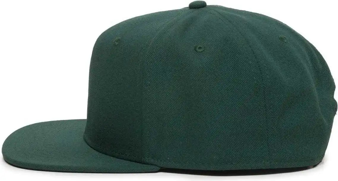 Oc Sports Redlbl101 Adjustable Flat Bill Heathered Cap - Green - 6 7/8’’ - 7 1/2’’