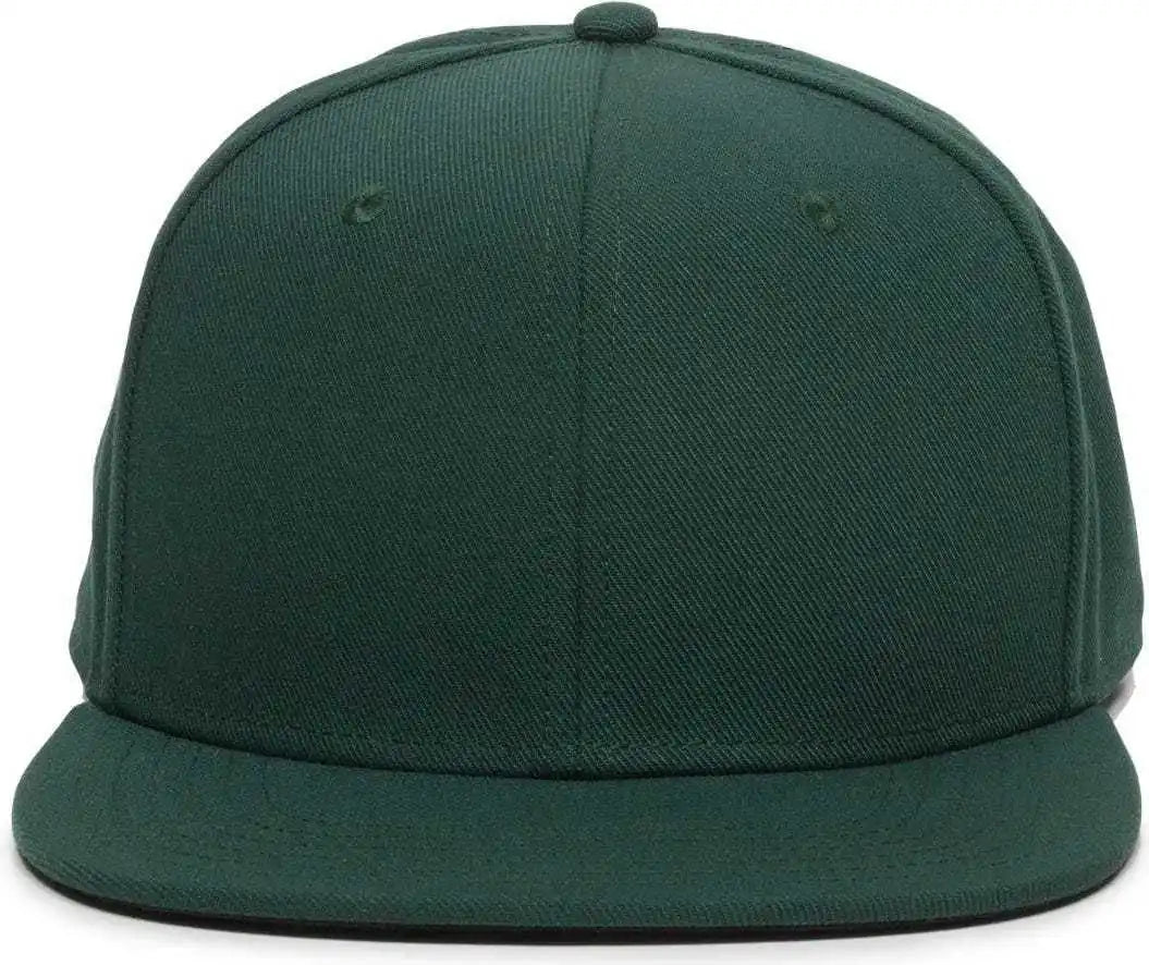 Oc Sports Redlbl101 Adjustable Flat Bill Heathered Cap - Green - 6 7/8’’ - 7 1/2’’