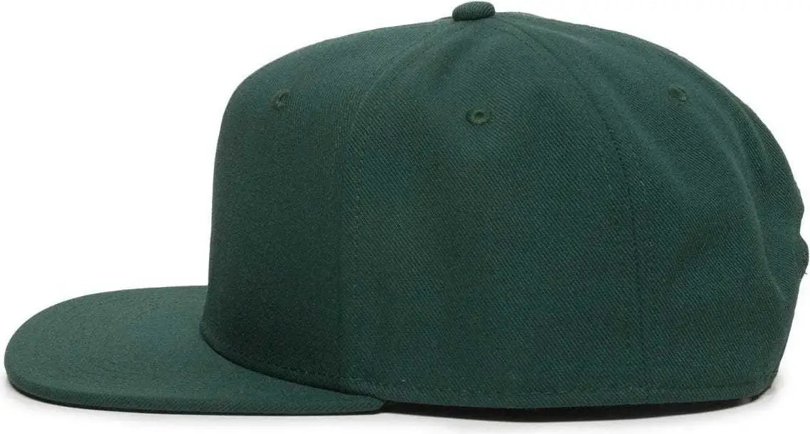 Oc Sports Redlbl101 Adjustable Flat Bill Heathered Cap - Green
