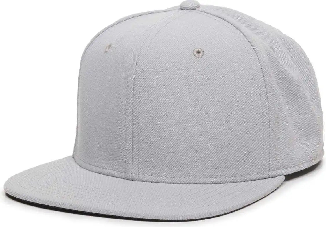 Oc Sports Redlbl101 Adjustable Flat Bill Heathered Cap - Light Grey - Gray / 6 7/8’’ - 7 1/2’’