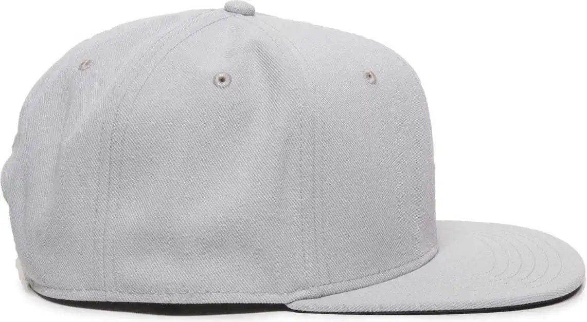Oc Sports Redlbl101 Adjustable Flat Bill Heathered Cap - Light Grey - Gray / 6 7/8’’ - 7 1/2’’
