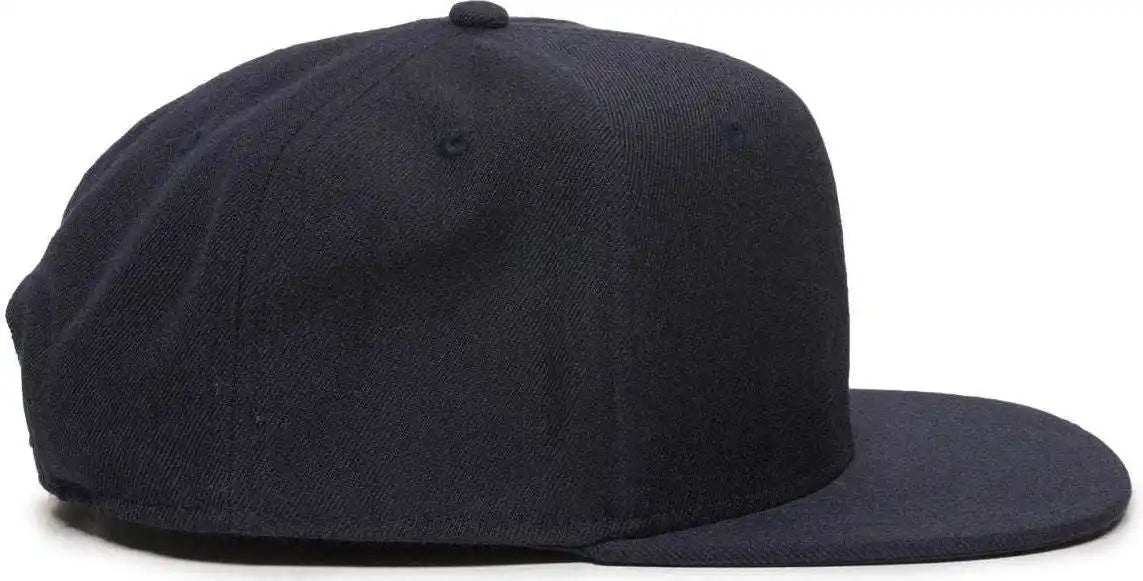 Oc Sports Redlbl101 Adjustable Flat Bill Heathered Cap - Navy - 6 7/8’’ - 7 1/2’’