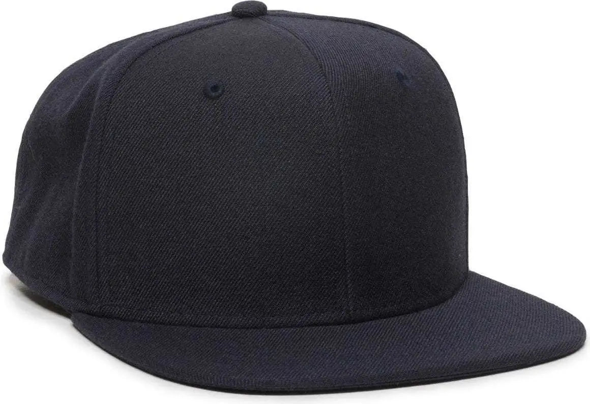 Oc Sports Redlbl101 Adjustable Flat Bill Heathered Cap - Navy