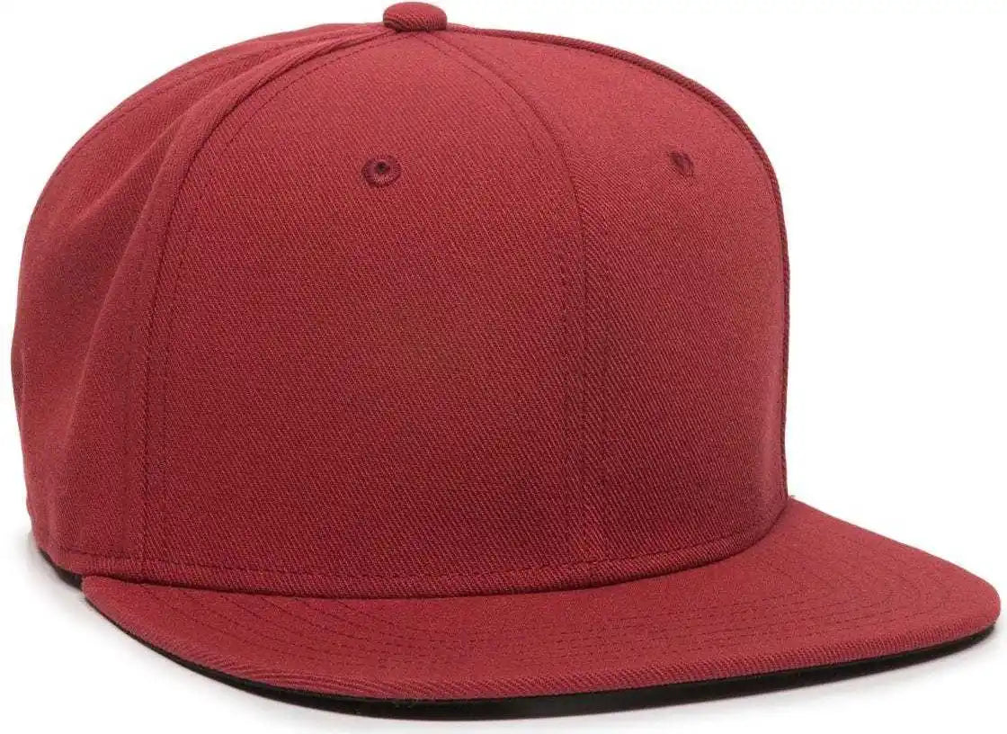 Oc Sports Redlbl101 Adjustable Flat Bill Heathered Cap - Red - 6 7/8’’ - 7 1/2’’