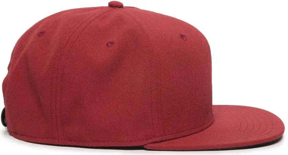 Oc Sports Redlbl101 Adjustable Flat Bill Heathered Cap - Red - 6 7/8’’ - 7 1/2’’