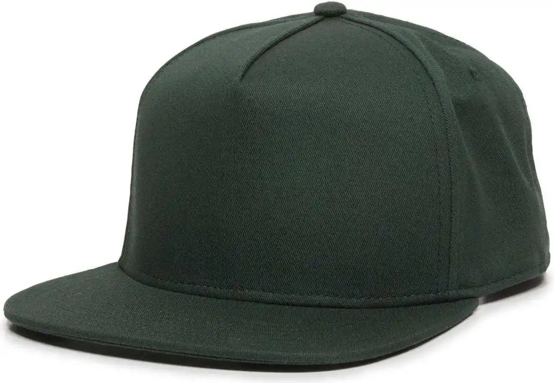 Oc Sports Redlbl102 Adjustable Flat Bill Cap - Green - 6 7/8’’ - 7 1/2’’