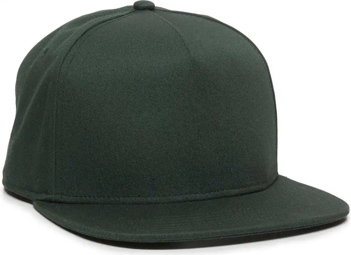 Oc Sports Redlbl102 Adjustable Flat Bill Cap - Green - 6 7/8’’ - 7 1/2’’