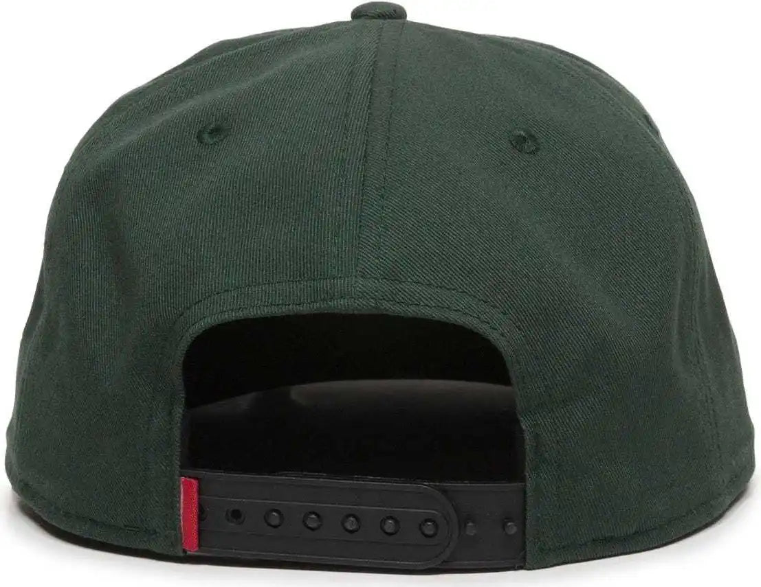 Oc Sports Redlbl102 Adjustable Flat Bill Cap - Green - 6 7/8’’ - 7 1/2’’