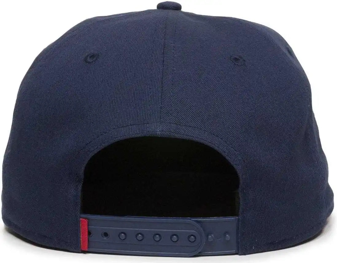 Oc Sports Redlbl102 Adjustable Flat Bill Cap - Navy - 6 7/8’’ - 7 1/2’’