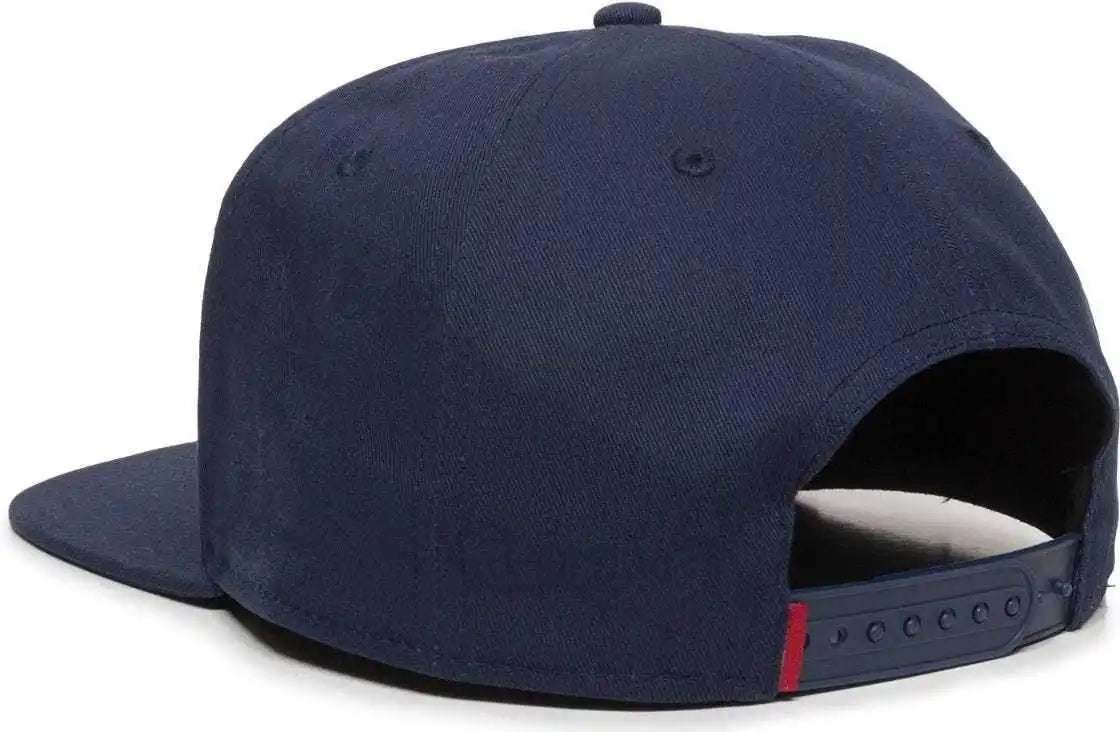 Oc Sports Redlbl102 Adjustable Flat Bill Cap - Navy - 6 7/8’’ - 7 1/2’’